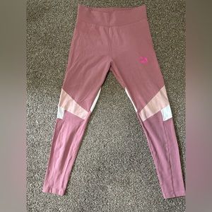 Pink puma women’s leggings large